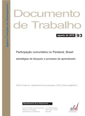 Participaçào comunitária no Pantanal, Brasil: estratégias de bloqueio e processo de aprendizado